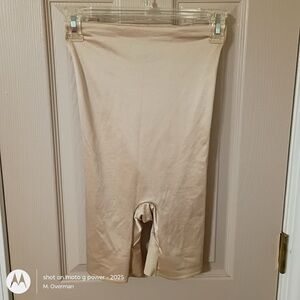 TC Shapewear beige high waisted waist & thigh slimmer underwear. Size M.